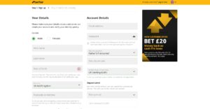 Betfair betting exchange - sign up