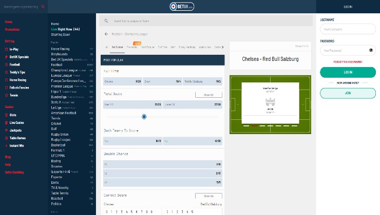 Bet Builder at the BetUK sportsbook