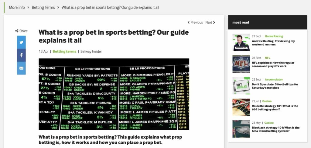 Best Basketball Sites betway blog prop betting