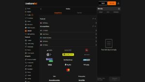 The simple, clean design of the LiveScoreBet sportsbook
