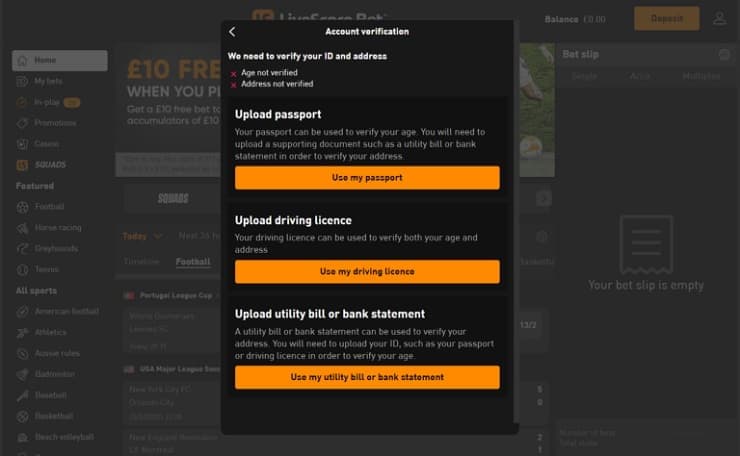 livescorebet Account Verification