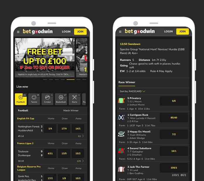 Betgoodwin horse racing betting app