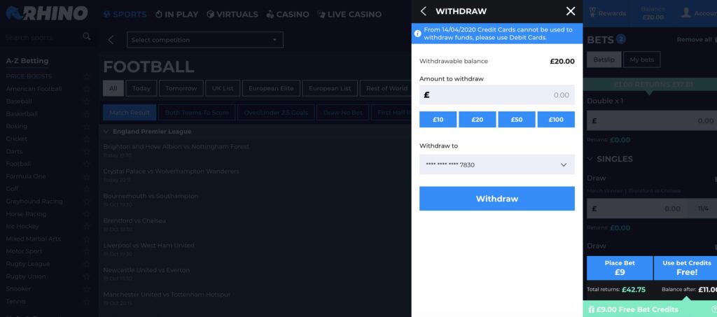 Rhino Bet Review Rhino Bet Withdrawal