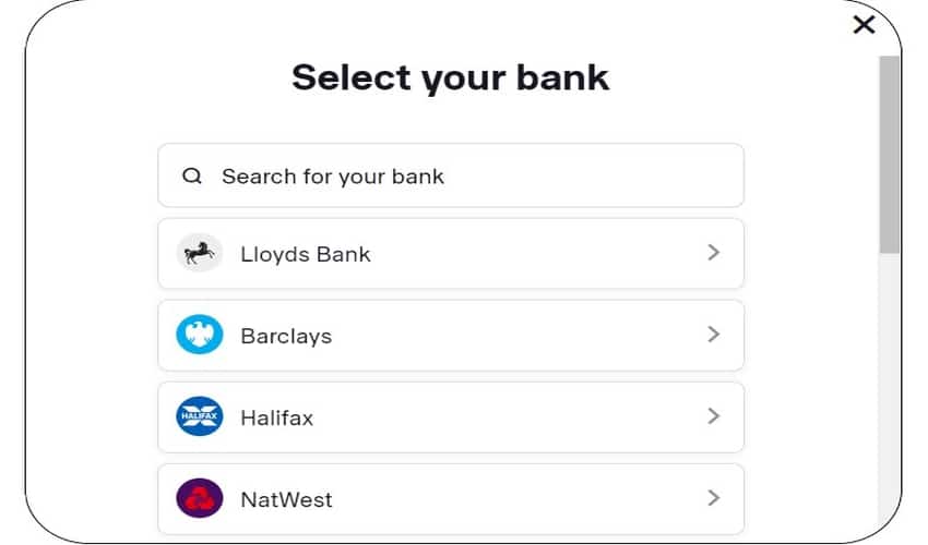 Select Your Bank